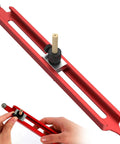 Dead On Aluminum Contour Gauge And Profile Scribe Tool With Snap Fit Pencil Holder for precision woodworking, 300mm length.