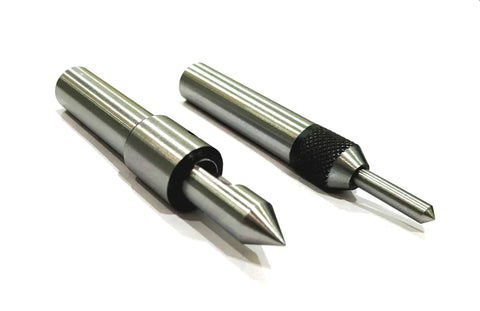 Pair Of Two Spring Center Tap Guide Tools Built For Lock Tight Alignment And Butter Smooth Threading On Lathe Mill Or Jig Bore Setups With Rock Solid Hardened Steel Construction, showcasing two tap guides.