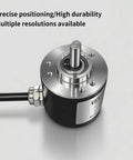 Incremental Magnetic Rotary Encoder 38mm Diameter 6mm Shaft ABZ Push Pull Output 100 400 600 PPR Compact Encoder for CNC Machining
