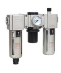 Industrial Air Preparation Unit F.R.L Series Combo With GAC200-06AS Through GAC400-10AS Filters Regulators Lubricators One Color Finish