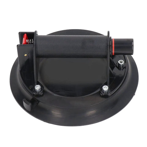 Heavy Duty 8 Inch Glass Suction Cup Lifter With Rubber Base Handles Tiles And Mirrors Up To 520 Pounds top view showing handle and suction base