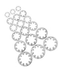 Internal Tooth Lock Washers Stainless Steel 300 Piece Star Shaped Fasteners Kit For Secure Locking And Heavy Duty Use In Industrial Machinery
