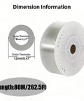 High Pressure PU Air Hose Built As A Workhorse With Hella Kink Resistance And A Slick Flexible Design Delivering Tough Oil Resistant Durability Alongside Massive Long Rolls Ready For Any Shop Task, showing dimensions and spool.
