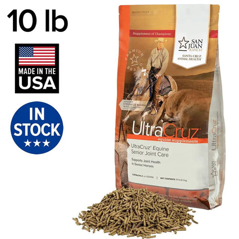 Equine Senior Joint Care Pellets With Glucosamine MSM Chondroitin Sulfate And Hyaluronic Acid For Older Horses Soy Free 10 lb bag