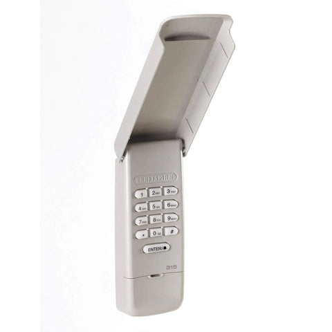 Wireless Keyless Entry Pad For Garage Door Opener Remote With 4 Digit PIN, Illuminated Keypad, open cover view