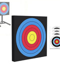 Backyard Archery Target For Youth, Kid Friendly EVA Foam, Lightweight And Waterproof, square target with colorful rings