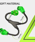 Heavy Duty 30 Amp NEMA 10-30 Dryer Splitter 3 Prong To Dual 10-30R Y Receptacle 26.5 Inch With Waterproof PVC Jacket Built To Last