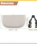 Dimensions of 2 Pack Gray Iron Sun Visor Clip Retainer For Ford Fusion 2013 2016 And Lincoln MKZ 2013 2016 Front Left and Right