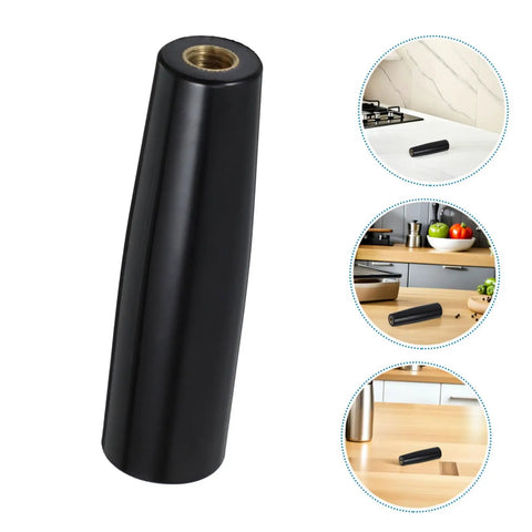3 Pack Black Bakelite Revolving Handwheel Crank Handles For Grill, Machine, And Outdoor Gear Replacement Utility Sticks With M10x100mm Threads That Totally Rock, black bakelite handle close-up
