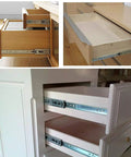 Heavy Duty 22 Inch Drawer Slides With Full Extension, Ball Bearing Soft Close, Side Mount Steel Glide Runners for kitchens and dressers