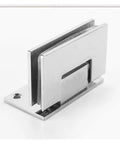 Premium Stainless Steel 304 Wall Mount Glass Shower Hinges For Frameless Bathroom Doors at an angle, showcasing heavy-duty design.