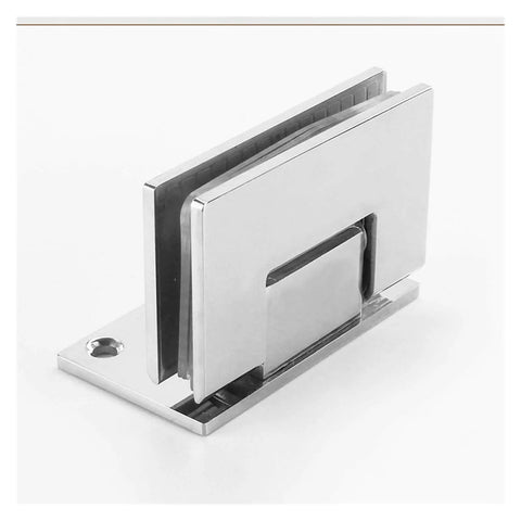 Premium Stainless Steel 304 Wall Mount Glass Shower Hinges For Frameless Bathroom Doors at an angle, showcasing heavy-duty design.