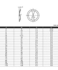 Locking Washers Set 129 Piece Black Elastic Metal Gasket Kit With M3 M4 M5 M6 M8 M10 M12 M14 To M24 Sizes Built From 65 Mn Steel For Rock Solid Locking Vibration Dampening And Tight Secure Fits. dimension chart for wave washers, 65Mn steel sizes M3-M24, unit mm