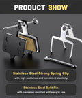 Four Set Universal Disc Brake Pads For MTB And Road Bikes with stainless steel spring clip and split pin on display