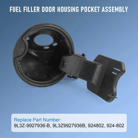 Fuel Filler Door Housing Pocket Assembly Replacement For Ford F-150 2009 2014 And Lincoln Mark LT 2010 2014 Gas Tank Cap Door Hinge