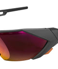 Vision Type E Safety Glasses With Fire Mirror Lens For The Jobsite, Anti Fog And Scratch Resistant, Black Half Frame Protective Eyewear