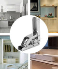 90 Degree Folding Door And Shelf Hinge With Hidden Bracket For Tables And Cabinets, Rust Resistant Steel, 2 Pack