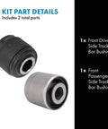 Jeep Wrangler Front Track Bar Bushing Kit For 2007 To 2018 JK Models Includes Driver And Passenger Side Bushings Easy Install