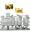 Heavy Duty Industrial Crude Oil Refining Machine Fully Automatic Purification And Filtration System in a stainless steel setup.