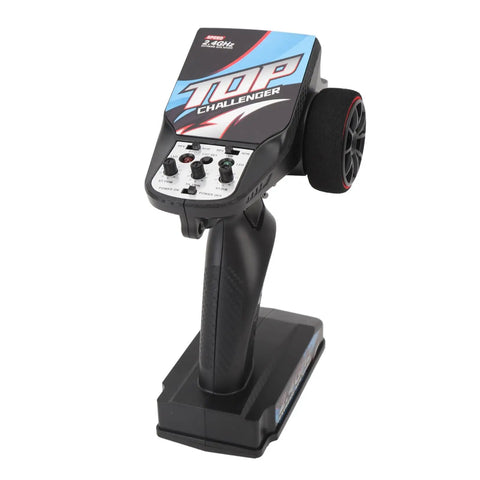 Heavy Duty Seven Channel Rc Receiver Upgrade Kit Featuring Brushless Esc System And Precision Servo Controller For Off Road Crawler Stadium Trucks showing detailed remote control with buttons.