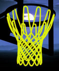Glow Nightlight Basketball Net For Outdoor Courts Sun Powered Luminous Nylon Net Fits Standard 21 Inches Rims With 12 Loops