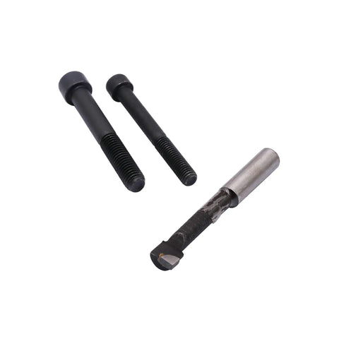 Mini Lathe Quick Change Tool Post Set Built For Fast Swaps With Boring Holder Three Eighths, Mounting Bolts M8 M10 shown