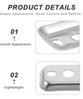 Close-up of Stainless Steel Towel Bar Mounting Hardware Set With 45x26mm Backing Plates showing smooth appearance and lightweight.