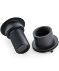 Solid Brass Door Viewer Peephole With 220 Degree View And Privacy Cover, Heavy Duty All Metal Construction, Modern Black Finish