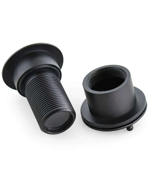 Solid Brass Door Viewer Peephole With 220 Degree View And Privacy Cover, Heavy Duty All Metal Construction, Modern Black Finish