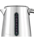 Smart Kettle Luxe 7-Cup Water Heater In Brushed Stainless Steel With Temperature Control, side view showing water level indicator