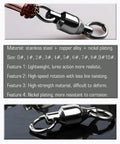 Saltwater Rolling Barrel Ball Bearing Swivels With Stainless Steel Construction High Strength Solid Welded Rings Black Nickel Finish 25 Pack 110 Lb Capacity For Serious Fishing, close-up