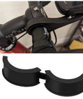 16 Pack Bicycle Handlebar Rubber Gaskets And Spacers 31.8 To 22.2 Or 25.4 Mm Non Slip Durable Adapter Kit visible on bike