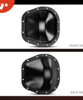 Tough As Nails 10.25 Inch Rear Differential Cover For Ford F 250 Super Duty 2017 To 2020 with front and back view.