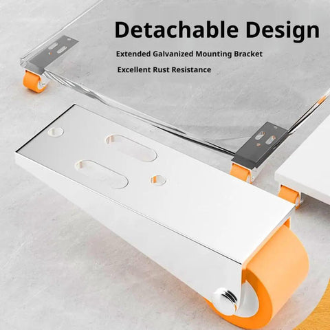 Premium Top Shelf Heavy Duty Vertical Track Roller Wheels With Tough Rubber Casters And Zero Sag Design For Smooth As Silk Sliding Door Glide On Scratch Proof Floors, showing detached mounting bracket and rubber wheel.