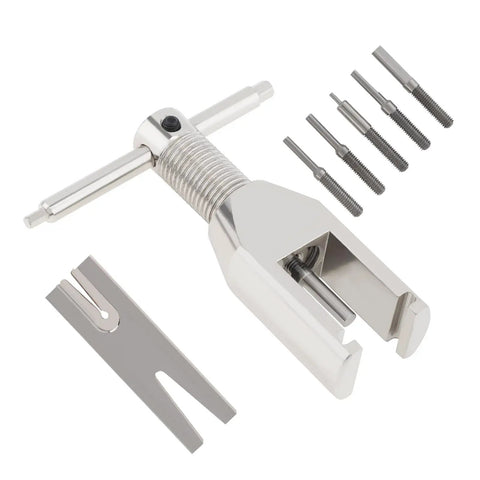 Pinion Gear Puller Remover Set For RC Motors And Vehicle Models With Five Pins, Easy Gear Removal Tool visible with components