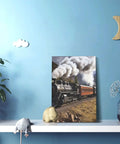 Steam Locomotive Train Canvas Wall Art Poster For Living Room Decor Modern Bedroom Print Dope Wall Hanging Artwork 12x18 Inch