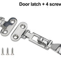 316 Stainless Steel Anti Rattle Marine Latch For Yacht Door Cabinet Toolbox Silent Buckle Hasp Mirror Polished Finish With M5 Screws Silver Heavy Duty Marine Grade Hardware Built To Last In Saltwater