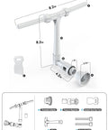 Adjustable Dual Spray Pool Fountain For Above Ground And In Ground Pools High Pressure Waterfall Sprinkler design diagram