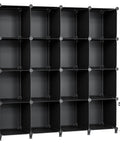 16 Cube Storage Organizer With Cube Shelves For Closet And Playroom, Ideal For Clothes, Toys, Books, And Craft Supplies, Durable Black Storage Unit To Declutter Your Space And Keep Everything Handy, Easy To Assemble