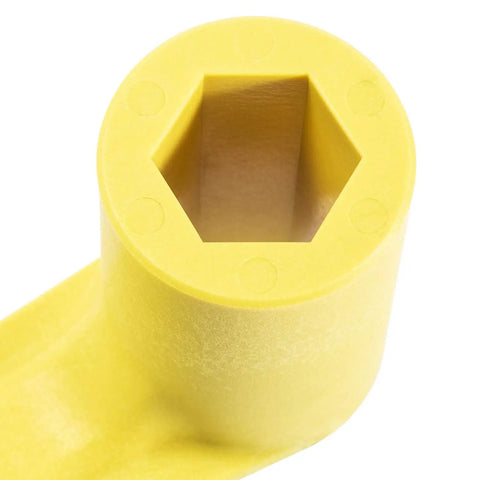 Lightweight Polymer Propeller Nut Wrench For One And One Sixteenth Inch Nuts Fits Mercury Mercruiser Alpha OMC Boats Over 40HP Easy To Use With Long Handle For Extra Leverage Rustproof Yellow Plastic