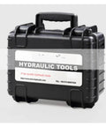 Built Tough Heavy Hitter Hydraulic Torque Wrench 33578 Nm With 2-1/2 Inch Square Drive Aircraft Alloy Frame 360 Swivel Manifold in black carrying case.