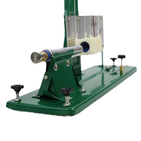Hands On Impact Pendulum Lab Kit For Physics Class Classroom Ready Momentum Demonstration Tool Compact 40 cm By 12 cm Model with green metal base