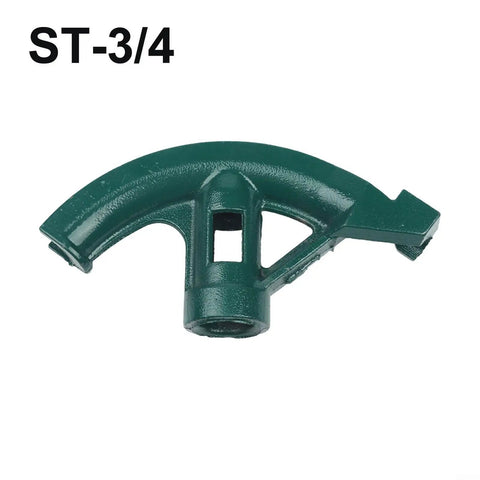 3/4 Inch Carbon Steel Conduit Hand Bender showing green metal frame for manual pipe bending of copper and aluminum tubes.