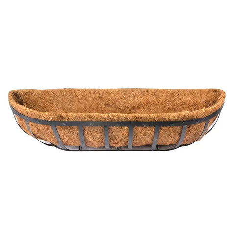 Two Pack 30 Inch Trough Coco Liner for Wall Planters and Window Boxes Replaceable Natural Coconut Fiber Coir Liner