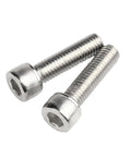 DIN 912 Heavy Duty 304 Stainless Steel Cheese Head Hex Socket Cap Screws M10 X 80mm, displaying two screws with rounded heads.