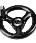 Heavy Duty 12mm 100mm Bakelite Hand Wheel 3 Spoke With Screw Hole For Removable Handle Replacement Part For Lathe Milling Machines