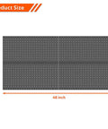 4 Pack Metal Pegboard Wall Panels For Garage Tool Storage And Organization, Durable Wall Mount Peg Boards For Tools product size dimensions