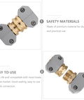 Heavy Duty Garden Hose Repair Kit With Rustproof Aluminum Connectors And Leak Free Brass Fittings For Easy Quick Fixes On Outdoor Water Lines, gray and brass connector