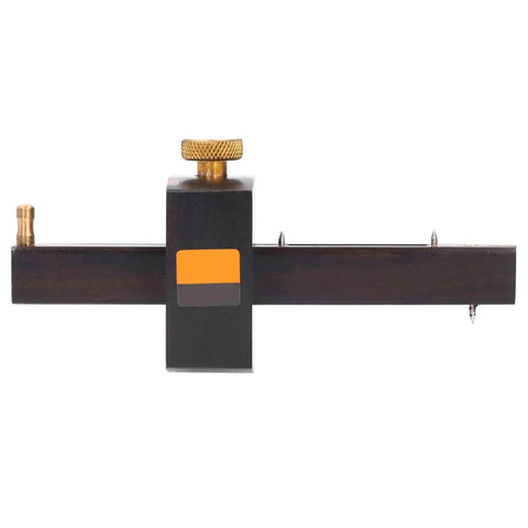 Heavy Duty Top Shelf 8 Inch Adjustable Marking Gauge Featuring Slick Triple Needle Scribe For Tight Layouts And Gotta Have Woodworking Carpentry Projects Now with brass fittings.