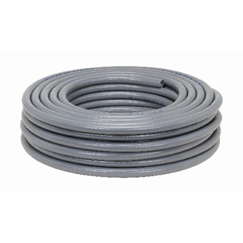 Ultratite Type NM 1/2 Inch Non-Metallic Liquid Tight Flexible Conduit, 25 Ft, Gray, UV-Resistant Jacket, Smooth Interior For Easy Wire Pull